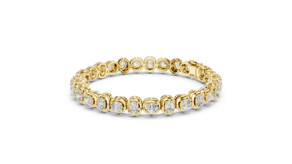 6.82 CT Lab-Grown Diamond Tennis Bracelet | VVS-VS EF CVD Diamonds | 18KT, 14KT, 10KT Gold & 925 Silver | Moissanite Option | Rose, Yellow, White Gold