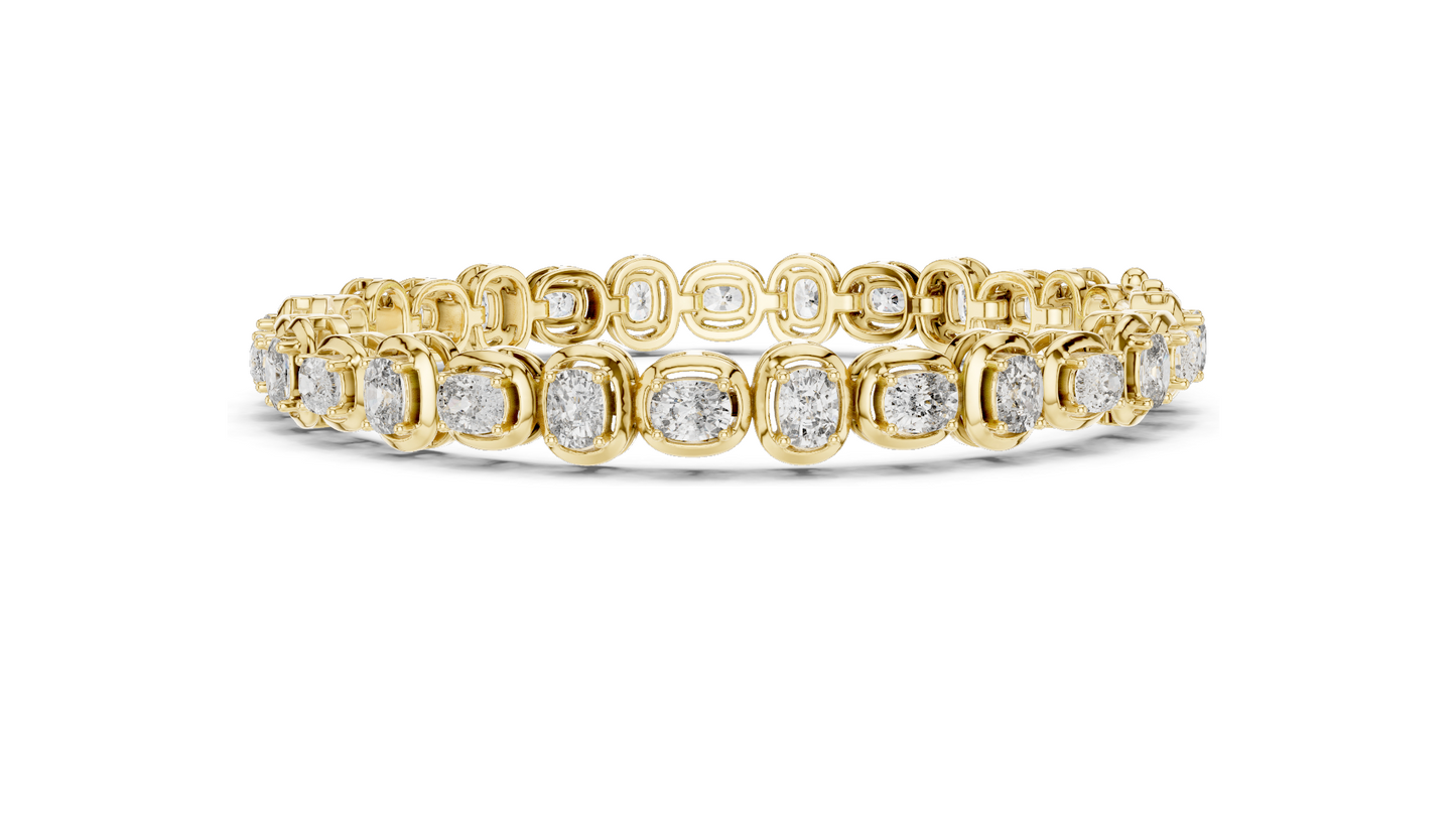 6.82 CT Lab-Grown Diamond Tennis Bracelet | VVS-VS EF CVD Diamonds | 18KT, 14KT, 10KT Gold & 925 Silver | Moissanite Option | Rose, Yellow, White Gold