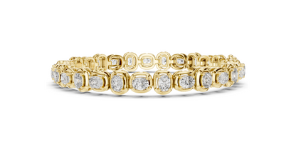 6.82 CT Lab-Grown Diamond Tennis Bracelet | VVS-VS EF CVD Diamonds | 18KT, 14KT, 10KT Gold & 925 Silver | Moissanite Option | Rose, Yellow, White Gold