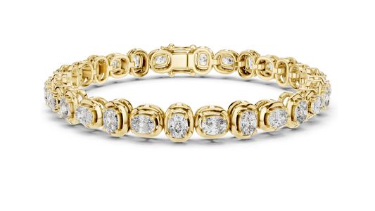 6.82 CT Lab-Grown Diamond Tennis Bracelet | VVS-VS EF CVD Diamonds | 18KT, 14KT, 10KT Gold & 925 Silver | Moissanite Option | Rose, Yellow, White Gold