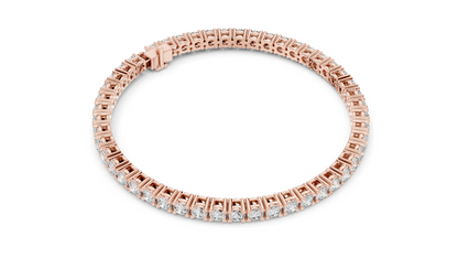 6.37 CT Lab-Grown Diamond Tennis Bracelet | VVS-VS-EF CVD Diamonds | 18KT, 14KT, 10KT Gold & 925 Silver | Rose, Yellow, White Gold Options