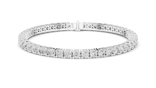 6.37 CT Lab-Grown Diamond Tennis Bracelet | VVS-VS-EF CVD Diamonds | 18KT, 14KT, 10KT Gold & 925 Silver | Rose, Yellow, White Gold Options
