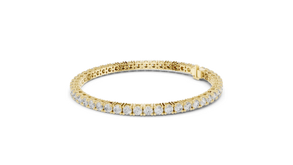 6.37 CT Lab-Grown Diamond Tennis Bracelet | VVS-VS-EF CVD Diamonds | 18KT, 14KT, 10KT Gold & 925 Silver | Rose, Yellow, White Gold Options
