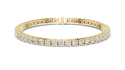 6.37 CT Lab-Grown Diamond Tennis Bracelet | VVS-VS-EF CVD Diamonds | 18KT, 14KT, 10KT Gold & 925 Silver | Rose, Yellow, White Gold Options