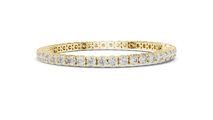 7.425 CT Lab Diamond Tennis Bracelet | Round Brilliant Cut | 10KT, 14KT, 18KT Gold & 925 Silver | Rose, Yellow, White Gold Options | Luxury Fine Jewelry