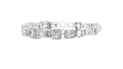 13.44 CT Lab Diamond Bracelet | Princess Cut | 10KT, 14KT, 18KT Gold & 925 Silver | Rose, Yellow, White Gold Options | Luxury Fine Jewelry