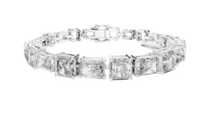 13.44 CT Lab Diamond Bracelet | Princess Cut | 10KT, 14KT, 18KT Gold & 925 Silver | Rose, Yellow, White Gold Options | Luxury Fine Jewelry