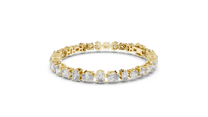 7.71 CT Lab VVS-VS EF CVD Diamond Tennis Bracelet | Oval Cut | 18KT, 14KT, 10KT Gold & 925 Silver | Rose, Yellow, White Gold Options | Luxury Fine Jewelry