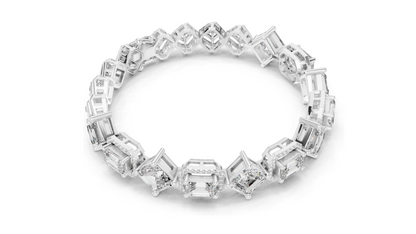 12.04 CT Lab Diamond Bracelet | Emerald & Radiant Cut | 18KT, 14KT, 10KT Gold & 925 Silver | Rose, Yellow, White Gold Options | Luxury Fine Jewelry