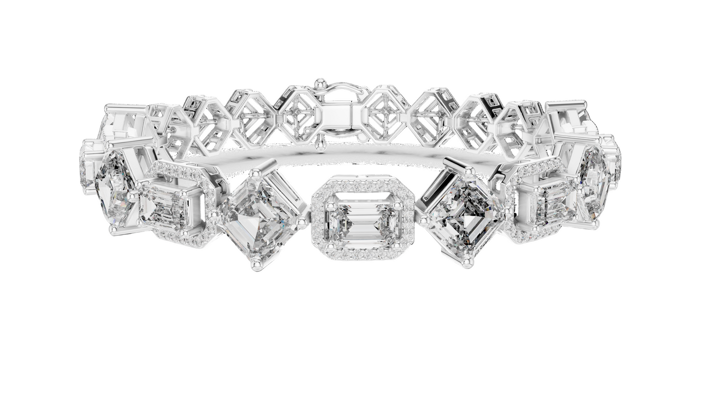 12.04 CT Lab Diamond Bracelet | VVS-VS Clarity, EF Color, CVD Diamonds | 18KT, 14KT, 10KT Gold & 925 Silver | Rose, Yellow, White Gold Options | Luxury Fine Jewelry