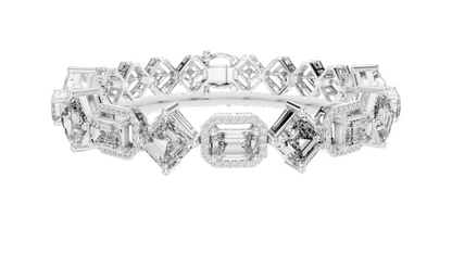 12.04 CT Lab Diamond Bracelet | VVS-VS Clarity, EF Color, CVD Diamonds | 18KT, 14KT, 10KT Gold & 925 Silver | Rose, Yellow, White Gold Options | Luxury Fine Jewelry