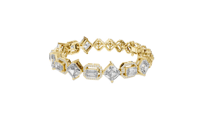 12.04 CT Lab Diamond Bracelet | VVS-VS Clarity, EF Color, CVD Diamonds | 18KT, 14KT, 10KT Gold & 925 Silver | Rose, Yellow, White Gold Options | Luxury Fine Jewelry
