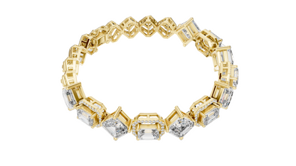 12.04 CT Lab Diamond Bracelet | VVS-VS Clarity, EF Color, CVD Diamonds | 18KT, 14KT, 10KT Gold & 925 Silver | Rose, Yellow, White Gold Options | Luxury Fine Jewelry