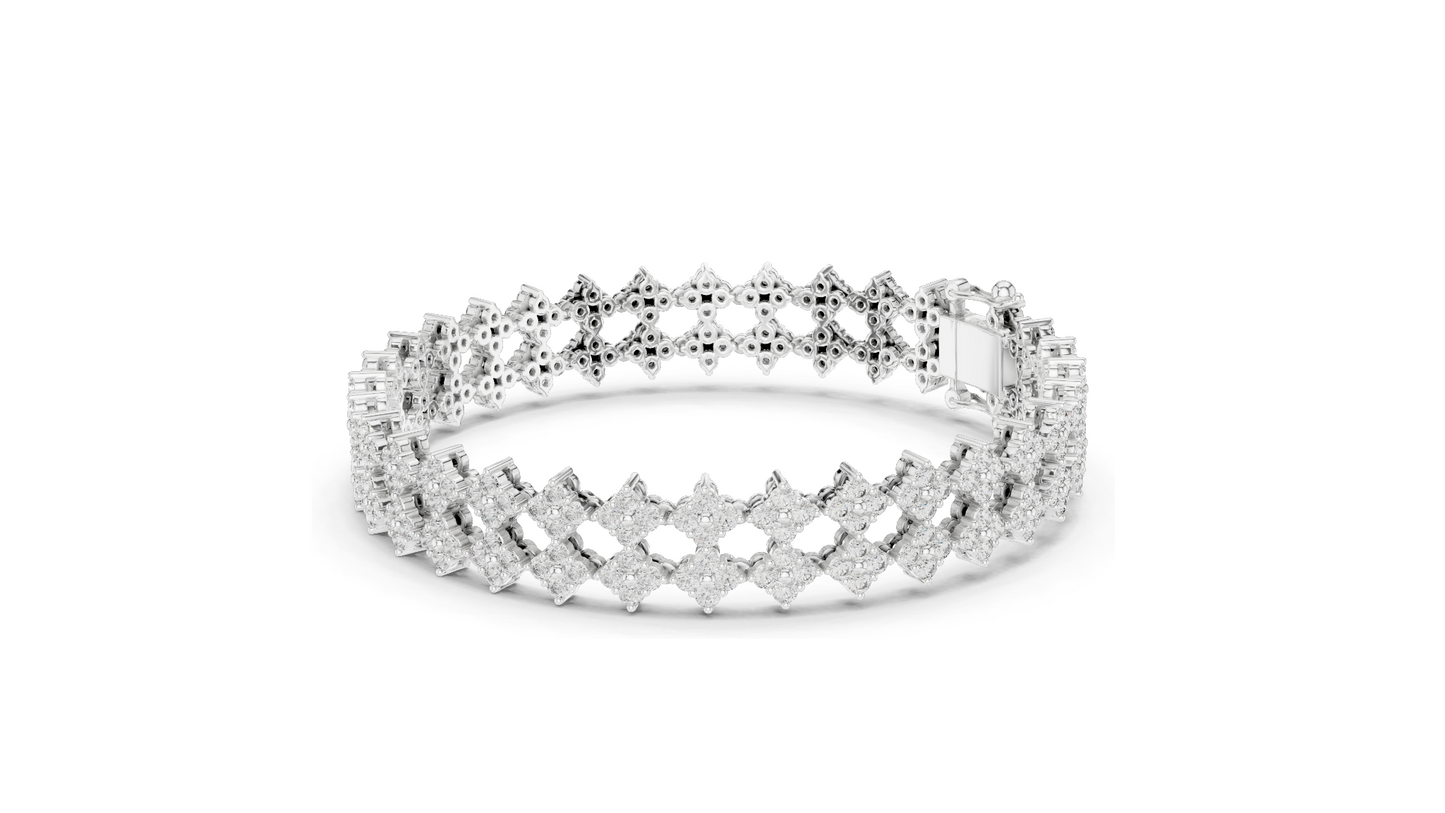 5.12 CT Lab Diamond Tennis Bracelet | VVS-VS EF Clarity, CVD Diamonds | Available in 18KT, 14KT, 10KT Gold & 925 Silver | Rose, Yellow, White Gold Options | Luxury Fine Jewelry