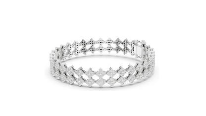 5.12 CT Lab Diamond Tennis Bracelet | VVS-VS EF Clarity, CVD Diamonds | Available in 18KT, 14KT, 10KT Gold & 925 Silver | Rose, Yellow, White Gold Options | Luxury Fine Jewelry