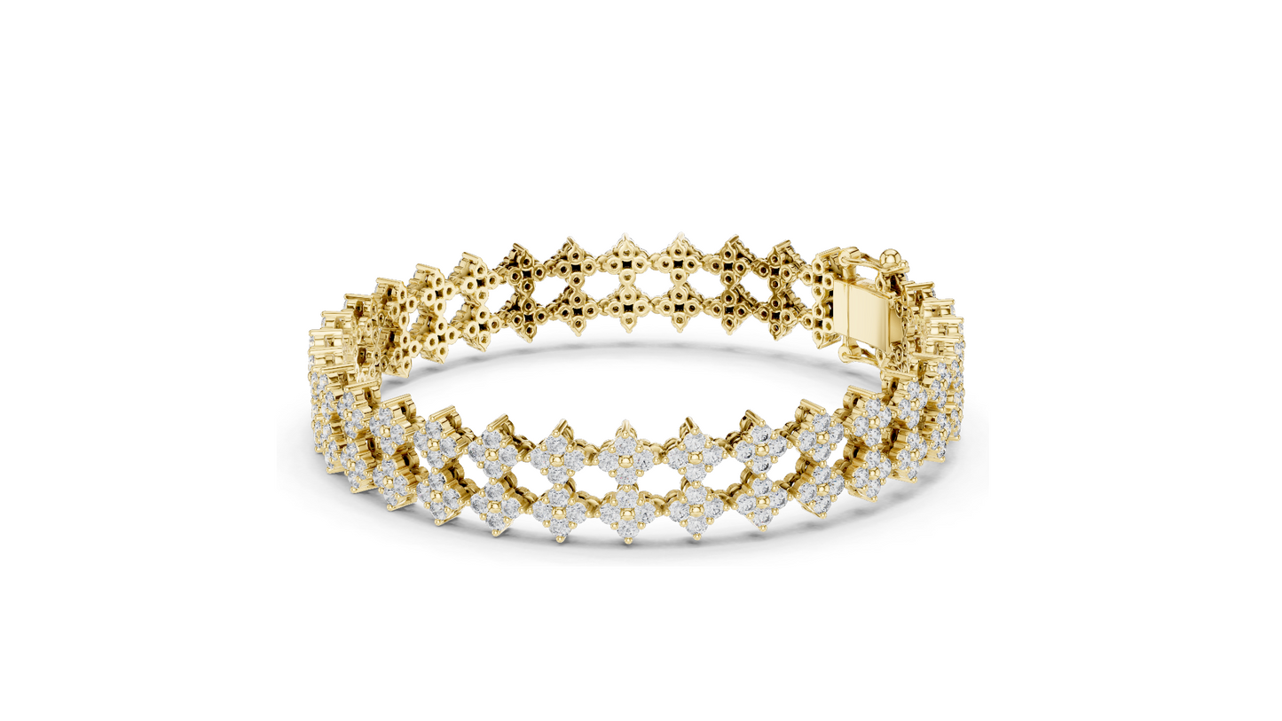 5.12 CT Lab Diamond Tennis Bracelet | VVS-VS EF Clarity, CVD Diamonds | Available in 18KT, 14KT, 10KT Gold & 925 Silver | Rose, Yellow, White Gold Options | Luxury Fine Jewelry