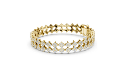 5.12 CT Lab Diamond Tennis Bracelet | VVS-VS EF Clarity, CVD Diamonds | Available in 18KT, 14KT, 10KT Gold & 925 Silver | Rose, Yellow, White Gold Options | Luxury Fine Jewelry