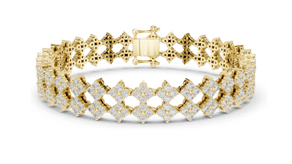 5.12 CT Lab Diamond Tennis Bracelet | VVS-VS EF Clarity, CVD Diamonds | Available in 18KT, 14KT, 10KT Gold & 925 Silver | Rose, Yellow, White Gold Options | Luxury Fine Jewelry