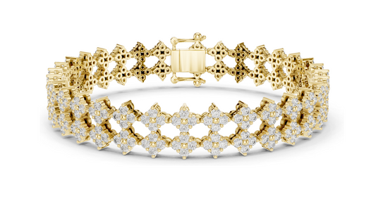 5.12 CT Lab Diamond Tennis Bracelet | VVS-VS EF Clarity, CVD Diamonds | Available in 18KT, 14KT, 10KT Gold & 925 Silver | Rose, Yellow, White Gold Options | Luxury Fine Jewelry