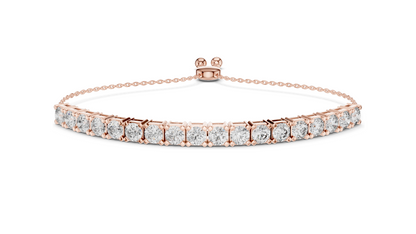 5.94 CT Lab Diamond Tennis Bracelet | Round Brilliant Cut | VVS–VS EF | 10KT, 14KT, 18KT Gold & 925 Silver | Rose, Yellow, White Gold | Luxury Fine Jewelry 💎