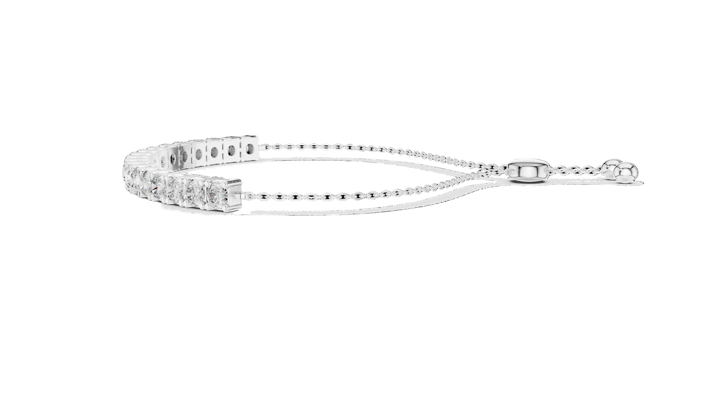 5.94 CT Lab Diamond Tennis Bracelet | Round Brilliant Cut | 18KT, 14KT, 10KT Gold & 925 Silver | Rose, Yellow, White Gold Options | Luxury Fine Jewelry