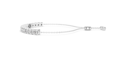 5.94 CT Lab Diamond Tennis Bracelet | Round Brilliant Cut | VVS–VS EF | 10KT, 14KT, 18KT Gold & 925 Silver | Rose, Yellow, White Gold | Luxury Fine Jewelry 💎