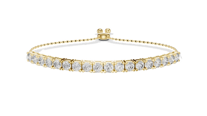5.94 CT Lab Diamond Tennis Bracelet | Round Brilliant Cut | 18KT, 14KT, 10KT Gold & 925 Silver | Rose, Yellow, White Gold Options | Luxury Fine Jewelry