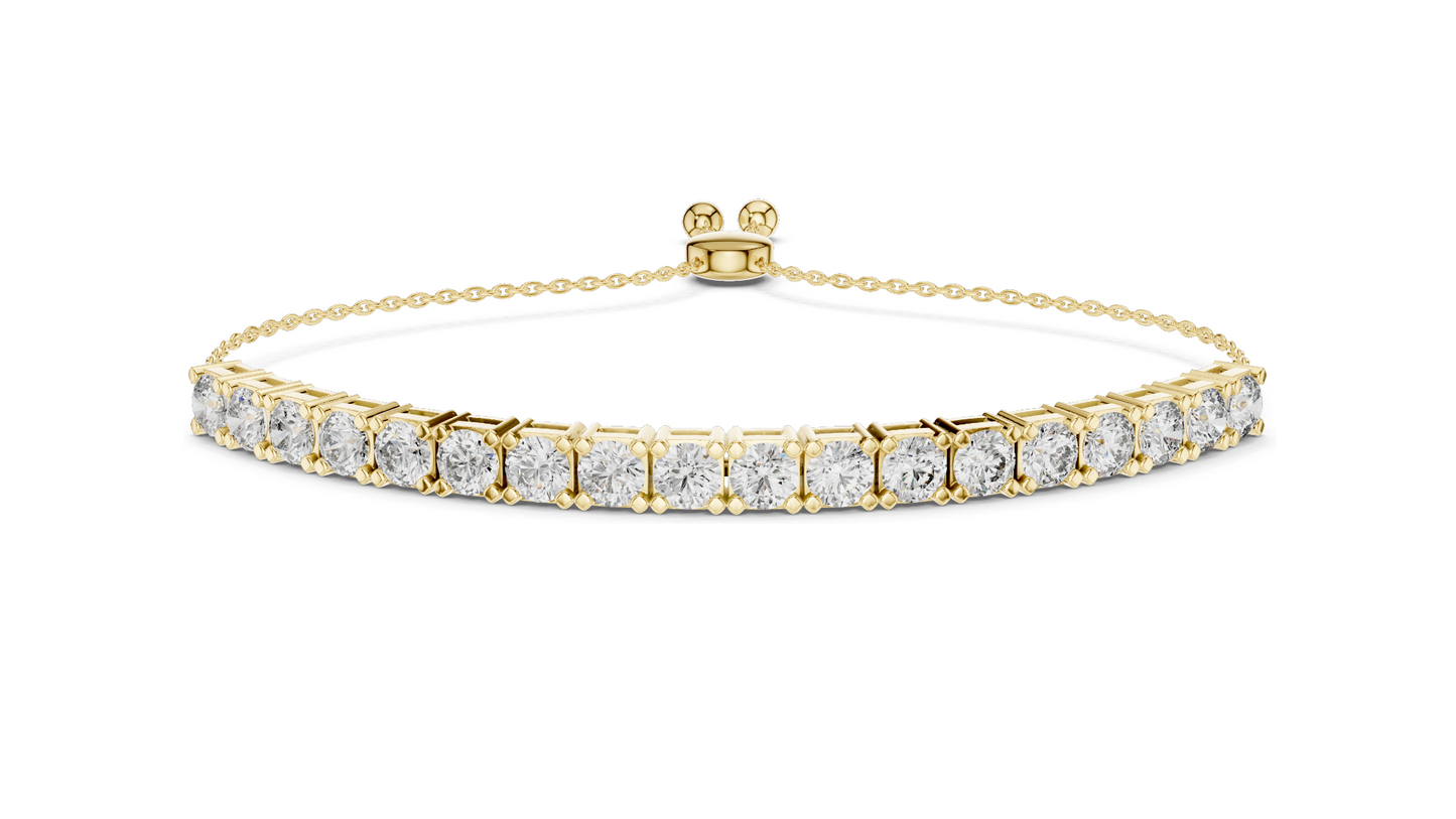 5.94 CT Lab Diamond Tennis Bracelet | Round Brilliant Cut | VVS–VS EF | 10KT, 14KT, 18KT Gold & 925 Silver | Rose, Yellow, White Gold | Luxury Fine Jewelry 💎