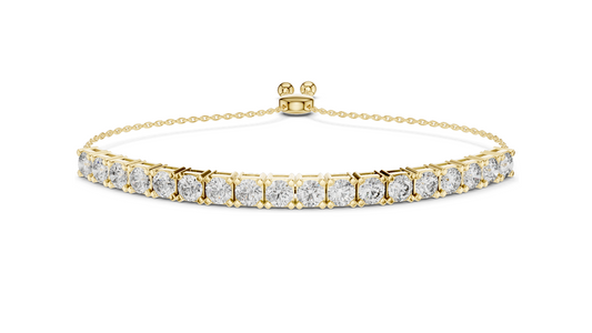 5.94 CT Lab Diamond Tennis Bracelet | Round Brilliant Cut | VVS–VS EF | 10KT, 14KT, 18KT Gold & 925 Silver | Rose, Yellow, White Gold | Luxury Fine Jewelry 💎