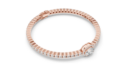 1.5 CT Lab VVS-VS-EF CVD Diamond Bracelet | Marquise & Emerald Cut | 18KT, 14KT, 10KT Gold & 925 Silver | Rose, Yellow, White Gold Options