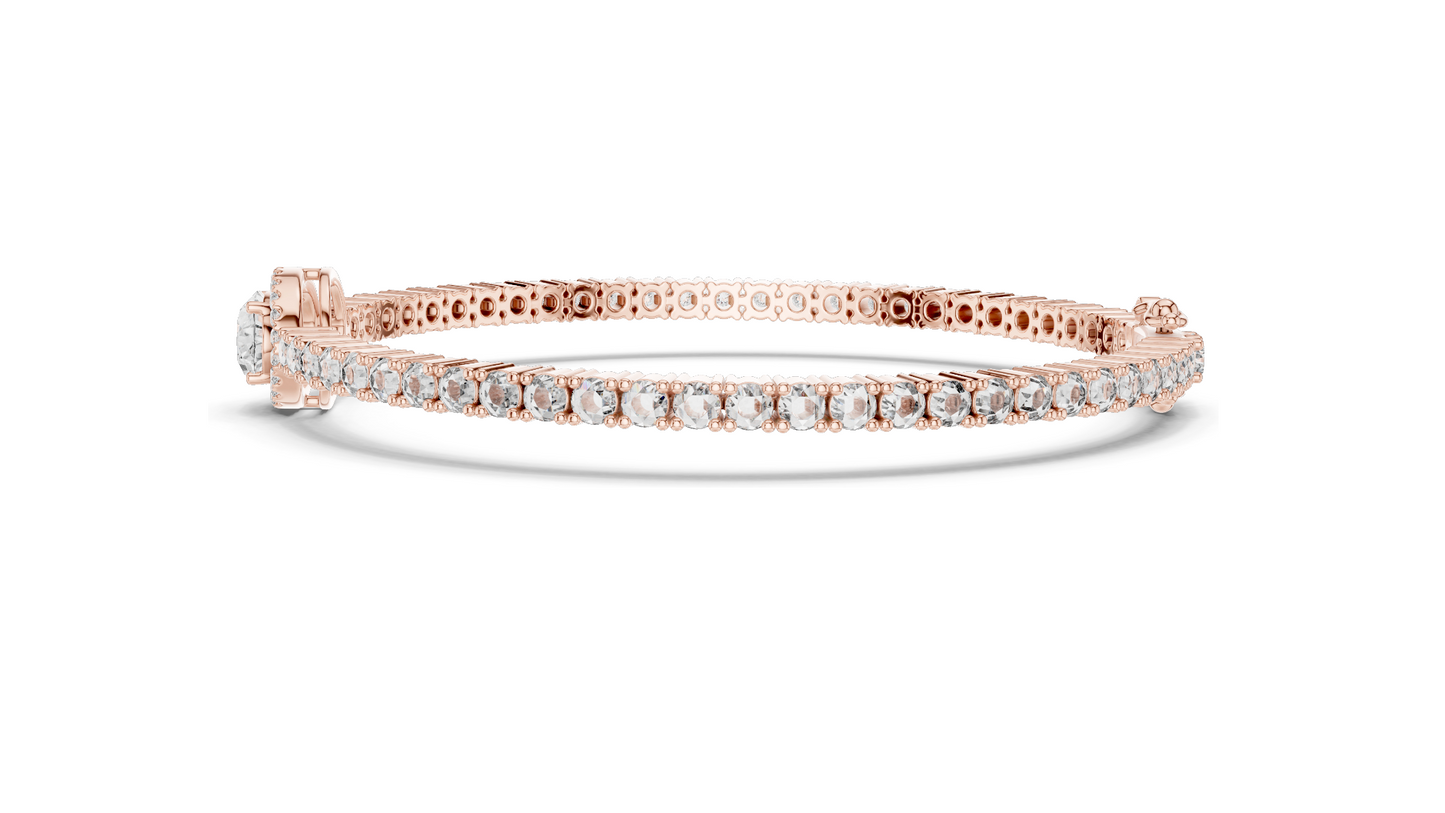 1.5 CT Lab VVS-VS-EF CVD Diamond Bracelet | Marquise & Emerald Cut | 18KT, 14KT, 10KT Gold & 925 Silver | Rose, Yellow, White Gold Options