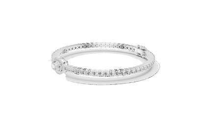 3.837 CT Lab Diamond Oval Halo Tennis Bracelet | Oval & Round Brilliant Cut | 10KT, 14KT, 18KT Gold & 925 Silver | Rose, Yellow, White Gold Options | Luxury Fine Jewelry