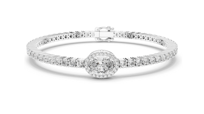1.5 CT Lab VVS-VS-EF CVD Diamond Bracelet | Marquise & Emerald Cut | 18KT, 14KT, 10KT Gold & 925 Silver | Rose, Yellow, White Gold Options