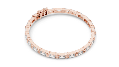 8.96 CT Lab VVS-VS EF CVD Diamond Tennis Bracelet | 18KT, 14KT, 10KT Gold & 925 Silver | Rose, Yellow, White Gold | Luxury Fine Jewelry ✨💎