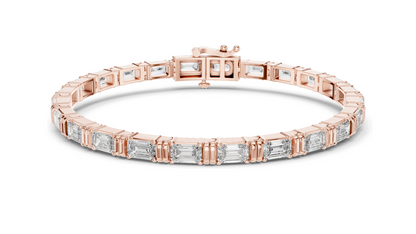 8.96 CT Lab VVS-VS EF CVD Diamond Tennis Bracelet | 18KT, 14KT, 10KT Gold & 925 Silver | Rose, Yellow, White Gold | Luxury Fine Jewelry ✨💎