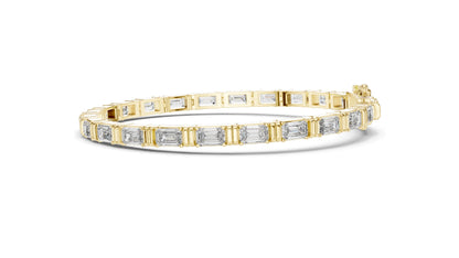 8.96 CT Lab Diamond Tennis Bracelet | Emerald Cut VVS–VS EF | 18KT, 14KT, 10KT Gold & 925 Silver | Rose, Yellow, White Gold Options | Luxury Fine Jewelry