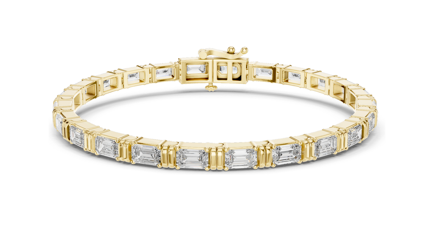 8.96 CT Lab VVS-VS EF CVD Diamond Tennis Bracelet | 18KT, 14KT, 10KT Gold & 925 Silver | Rose, Yellow, White Gold | Luxury Fine Jewelry ✨💎