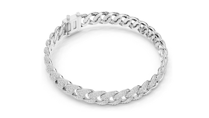 4.99 CT Lab Diamond Cuban Link Bracelet | Round Brilliant Cut | 18KT, 14KT, 10KT Gold & 925 Silver | Rose, Yellow, White Gold | Luxury Iced-Out Jewelry