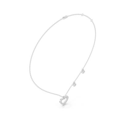0.484 CT Lab Diamond Heart Pendant Necklace | VVS-VS Clarity, EF Color | 18KT, 14KT Gold & 925 Silver | Rose, Yellow, White Gold Options | Luxury Fine Jewelry