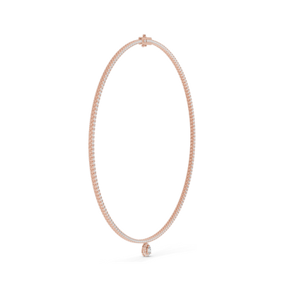 4.53 CT Lab Diamond Necklace | Round Brilliant Cut | 18KT, 14KT, White, Yellow, Rose Gold | Luxury Fine Jewelry