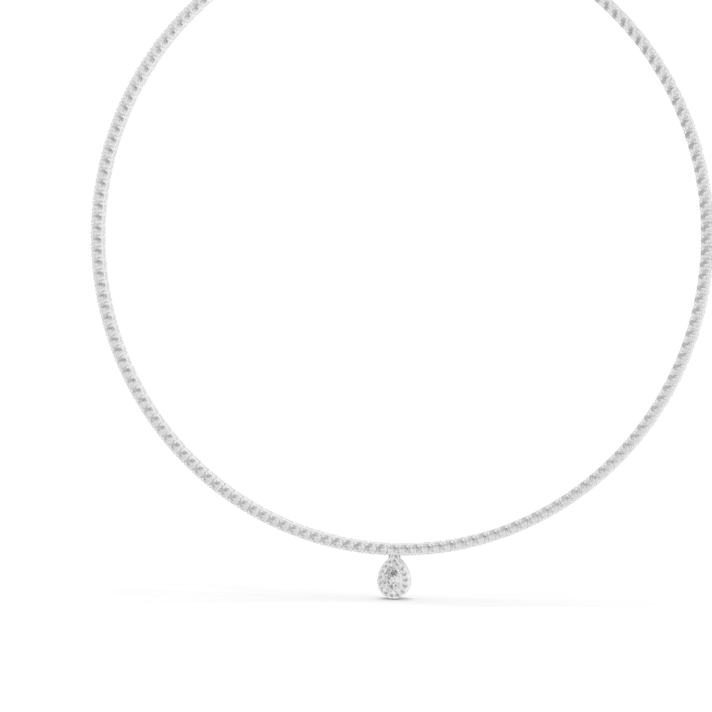 4.53 CT Lab Diamond Necklace | Round Brilliant Cut | 18KT, 14KT, White, Yellow, Rose Gold | Luxury Fine Jewelry