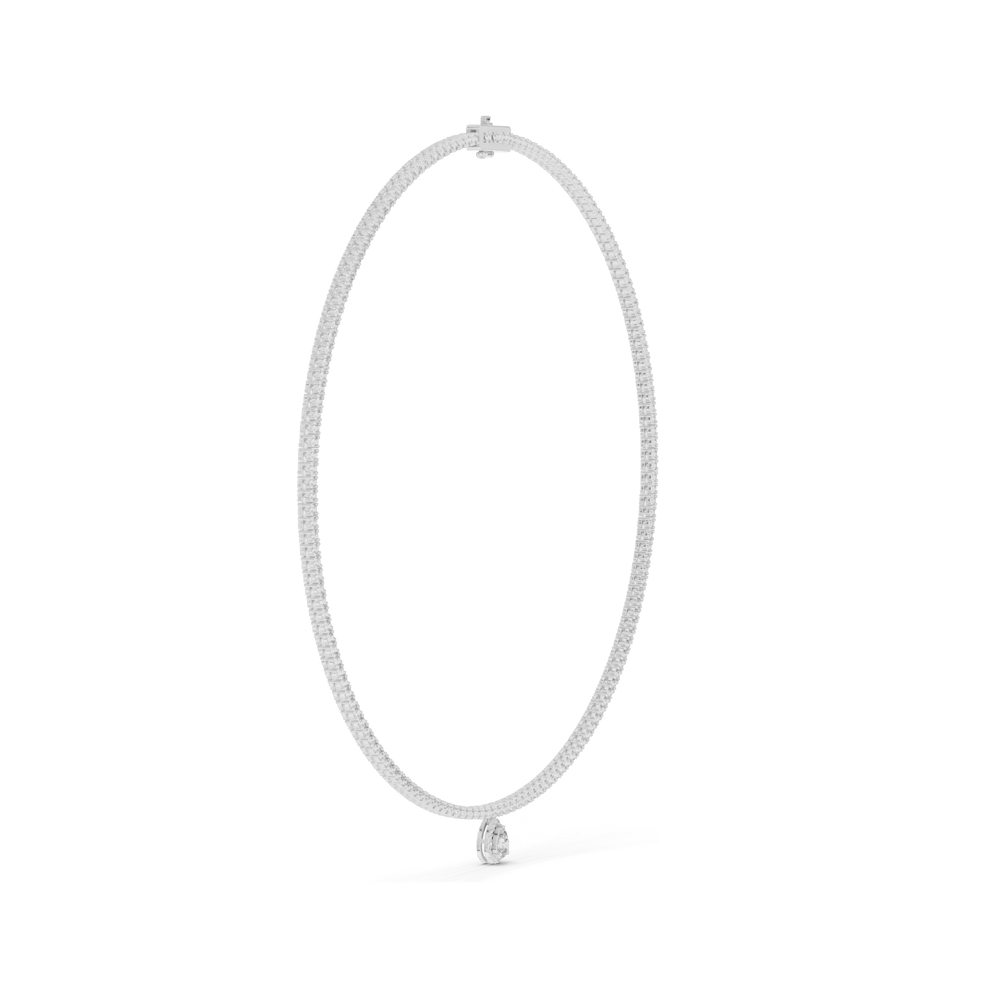 4.53 CT Lab Diamond Necklace | Round Brilliant Cut | 18KT, 14KT, White, Yellow, Rose Gold | Luxury Fine Jewelry
