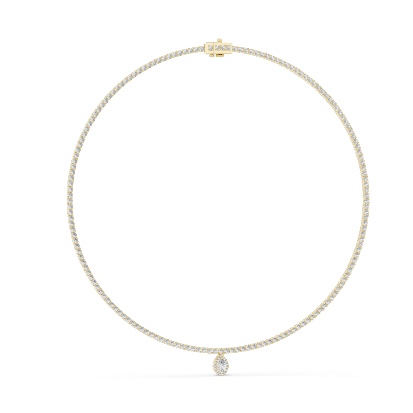4.53 CT Lab Diamond Necklace | Round Brilliant Cut | 18KT, 14KT, White, Yellow, Rose Gold | Luxury Fine Jewelry