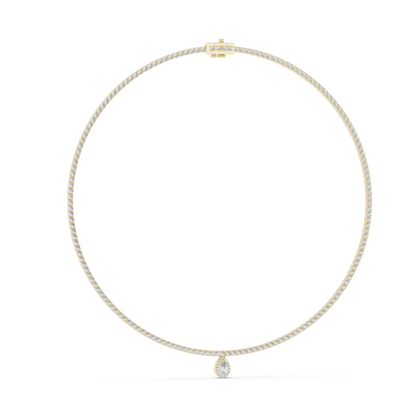 4.53 CT Lab Diamond Necklace | Round Brilliant Cut | 18KT, 14KT, White, Yellow, Rose Gold | Luxury Fine Jewelry