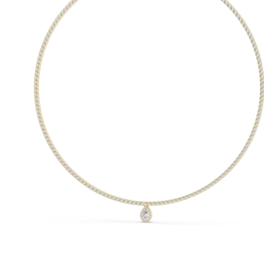 4.53 CT Lab Diamond Necklace | Round Brilliant Cut | 18KT, 14KT, White, Yellow, Rose Gold | Luxury Fine Jewelry
