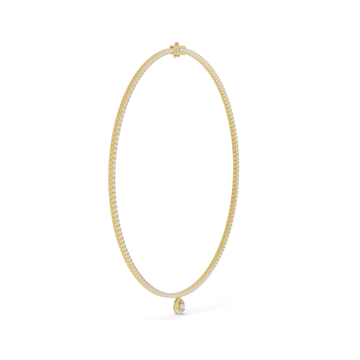 4.53 CT Lab Diamond Necklace | Round Brilliant Cut | 18KT, 14KT, White, Yellow, Rose Gold | Luxury Fine Jewelry