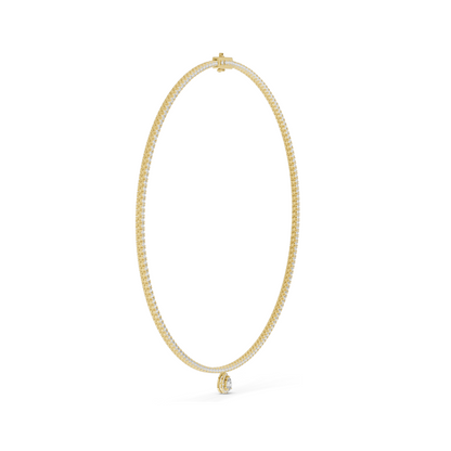 4.53 CT Lab Diamond Necklace | Round Brilliant Cut | 18KT, 14KT, White, Yellow, Rose Gold | Luxury Fine Jewelry