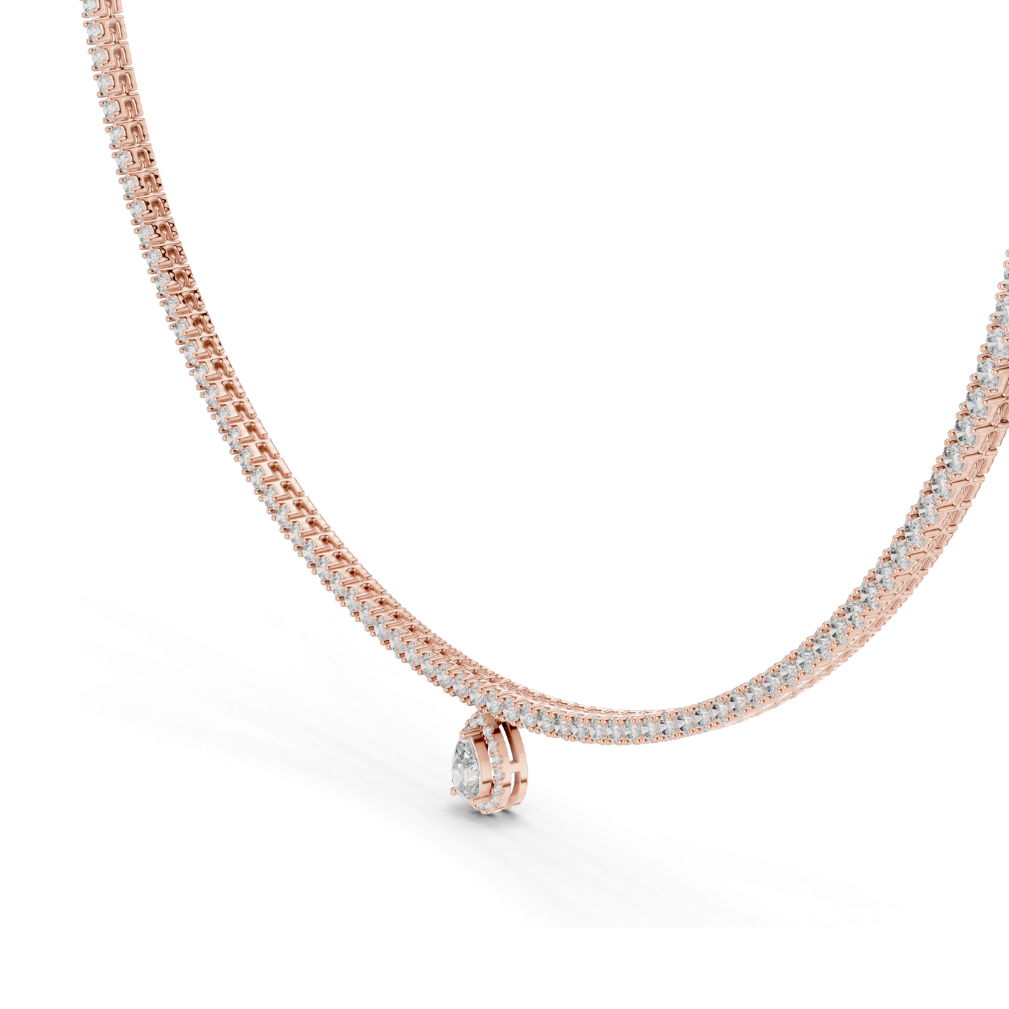 4.53 CT Lab-Grown Diamond Necklace | VVS-VS EF CVD Diamonds | 18KT, 14KT Gold Chain Pendant | Rose, Yellow, White Gold Options | Luxury Fine Jewelry