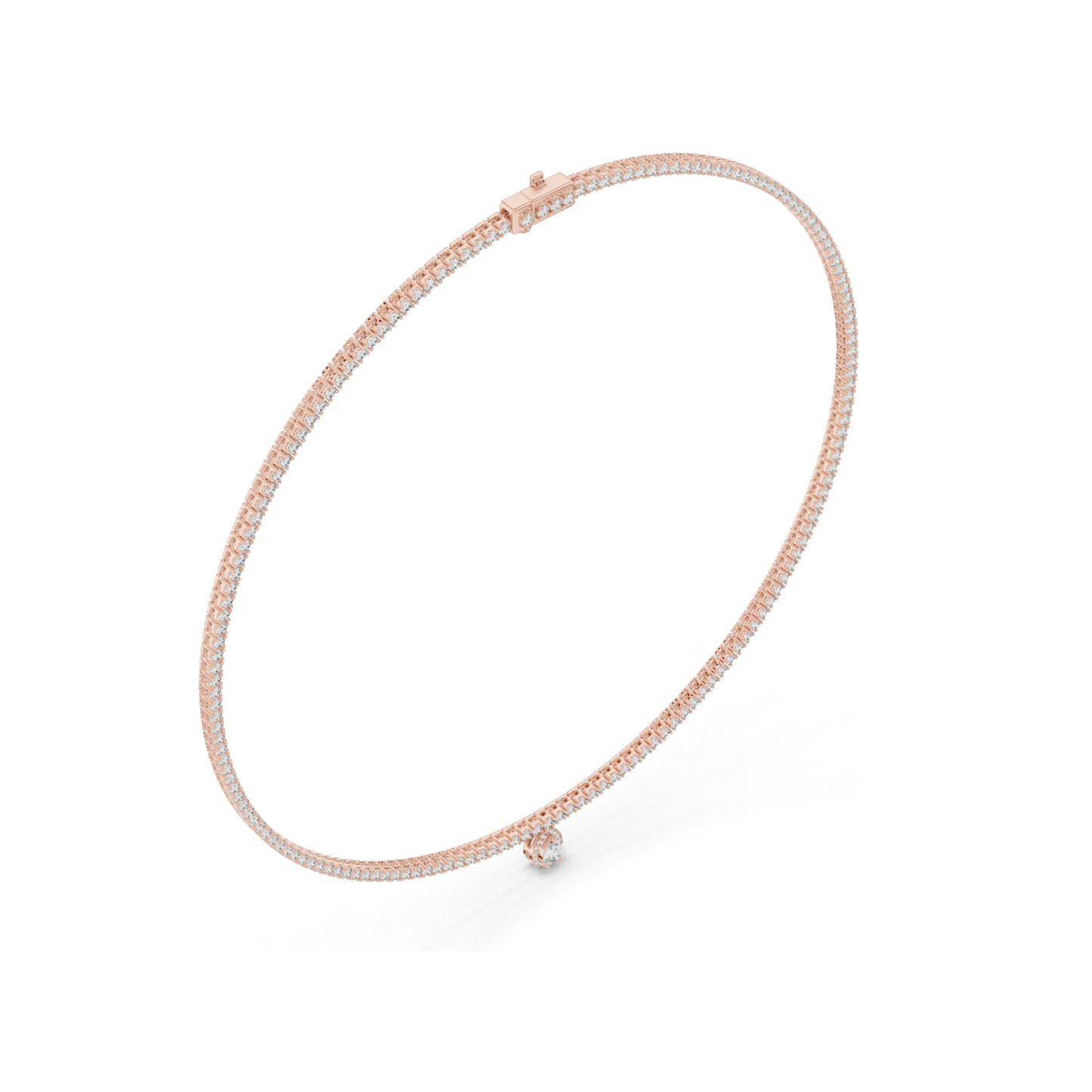 4.53 CT Lab-Grown Diamond Necklace | VVS-VS EF CVD Diamonds | 18KT, 14KT Gold Chain Pendant | Rose, Yellow, White Gold Options | Luxury Fine Jewelry