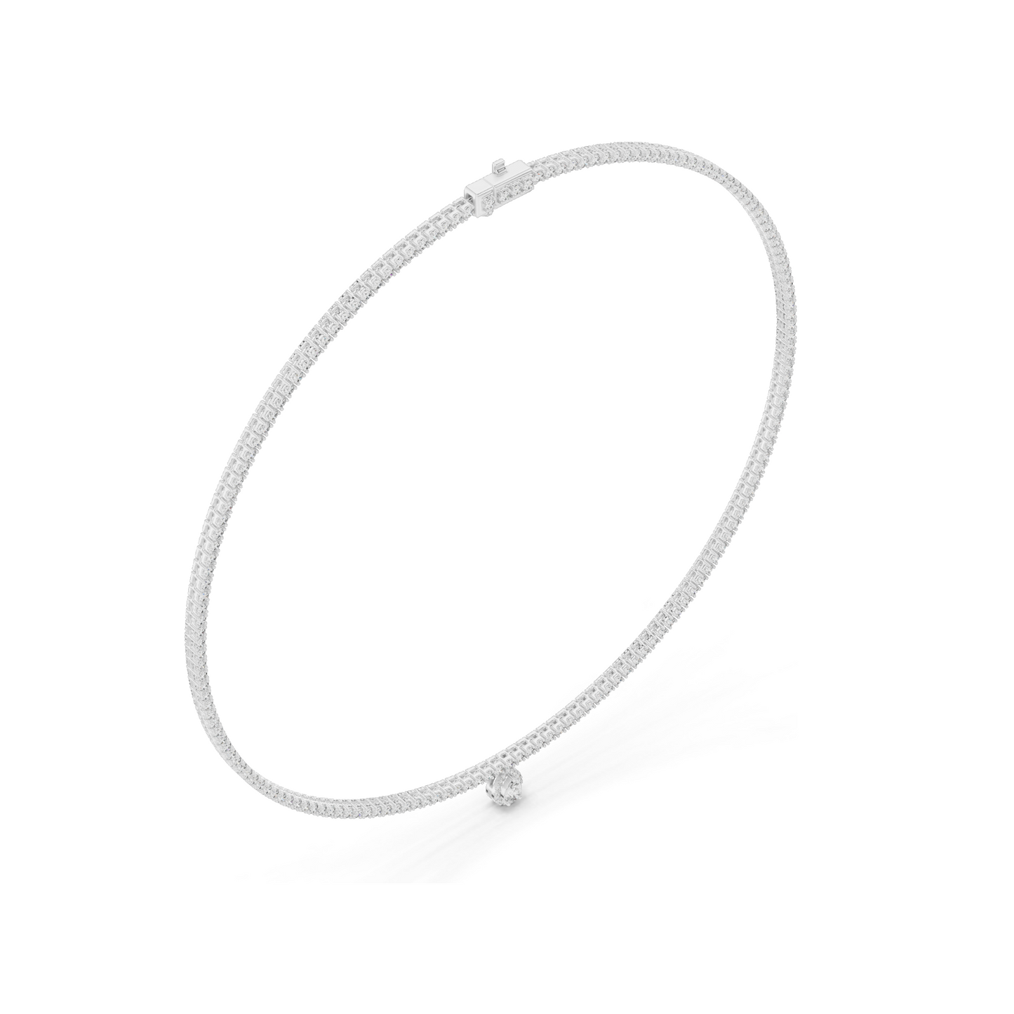 4.53 CT Lab-Grown Diamond Necklace | VVS-VS EF CVD Diamonds | 18KT, 14KT Gold Chain Pendant | Rose, Yellow, White Gold Options | Luxury Fine Jewelry